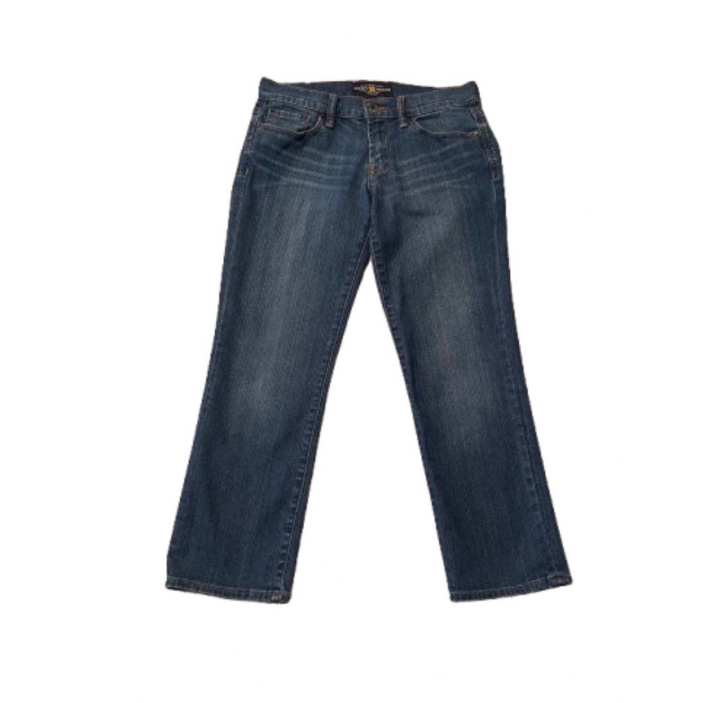 Lucky Brand Sweet N Crop Womens Denim Jeans Size 2/26 Medium Wash Stretch pocket